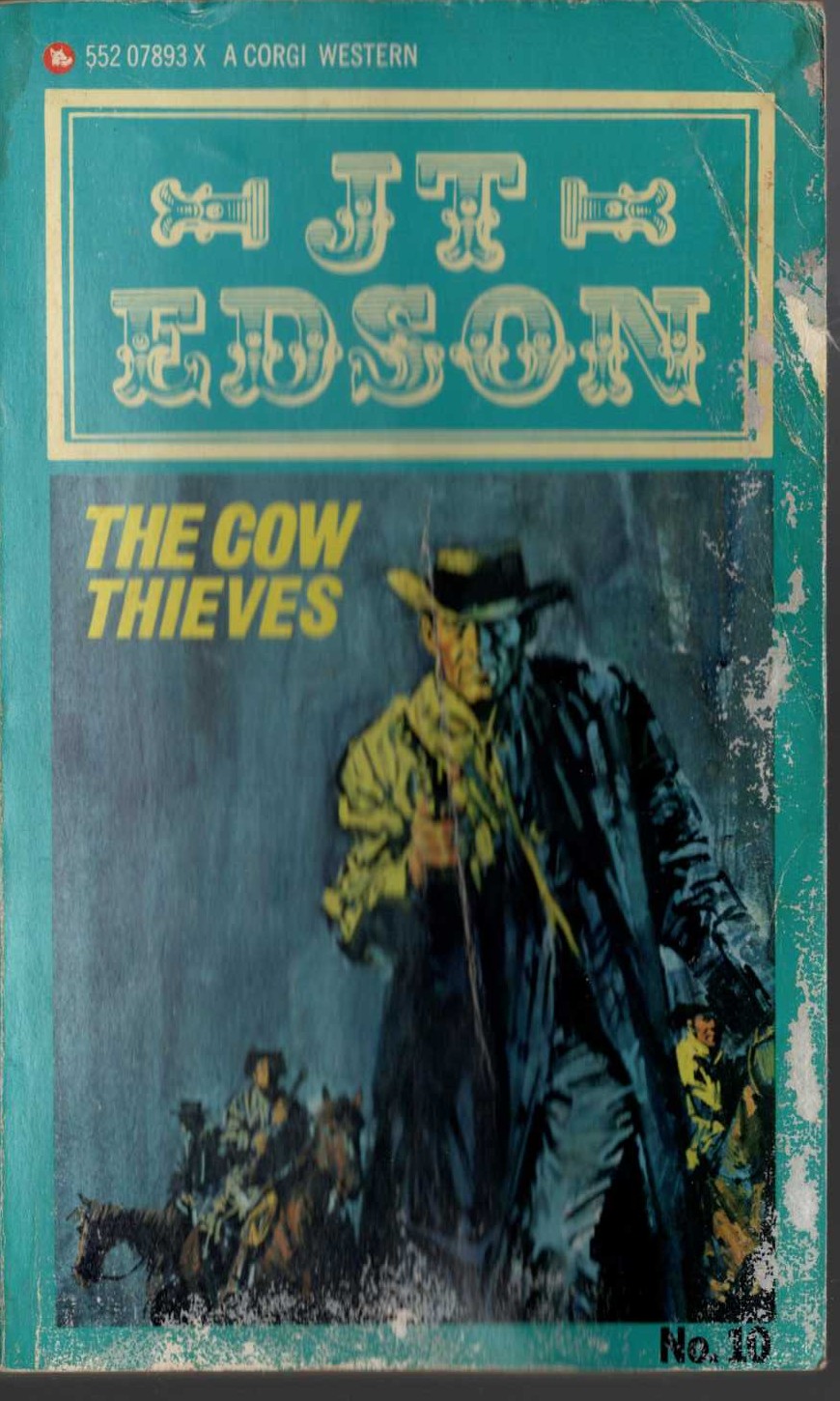 J.T. Edson  THE COW THIEVES front book cover image
