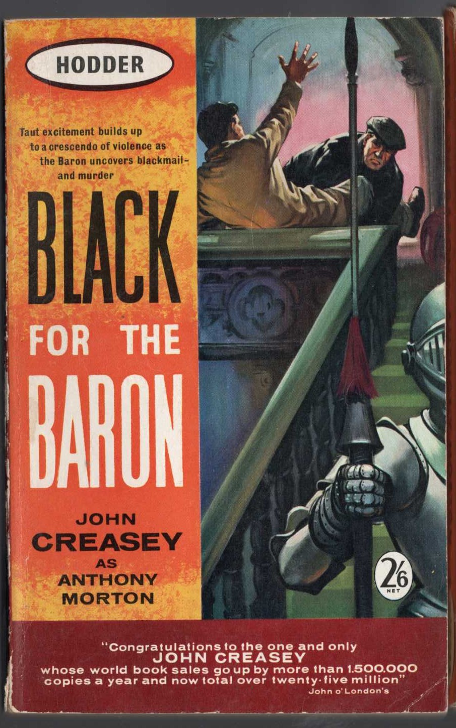 Anthony Morton  BLACK FOR THE BARON front book cover image