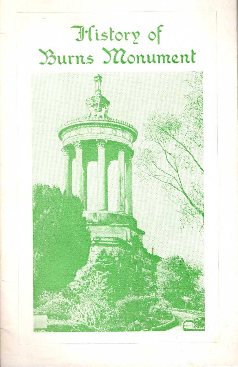 
\ BURNS MONUMENT, History of Anonymous front book cover image