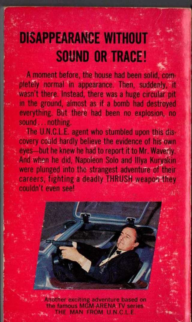 Thomas Stratton  THE MAN FROM U.N.C.L.E. (11): THE INVISIBILITY AFFAIR magnified rear book cover image