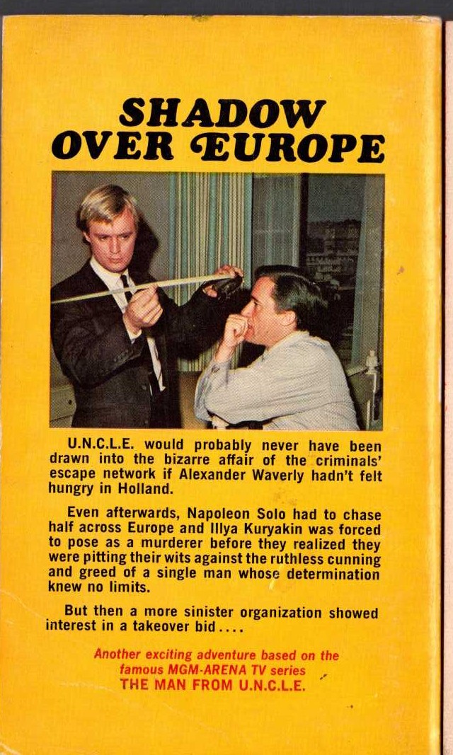 Peter Leslie  THE MAN FROM U.N.C.L.E. (18): The Unfair Fare Affair magnified rear book cover image