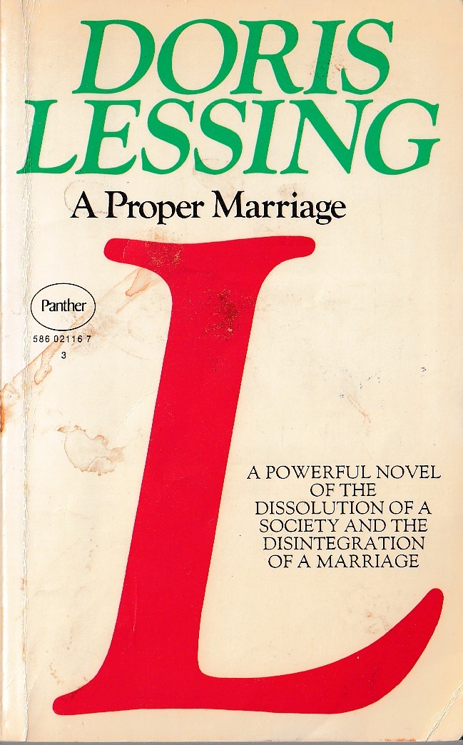 Doris Lessing  A PROPER MARRIAGE front book cover image