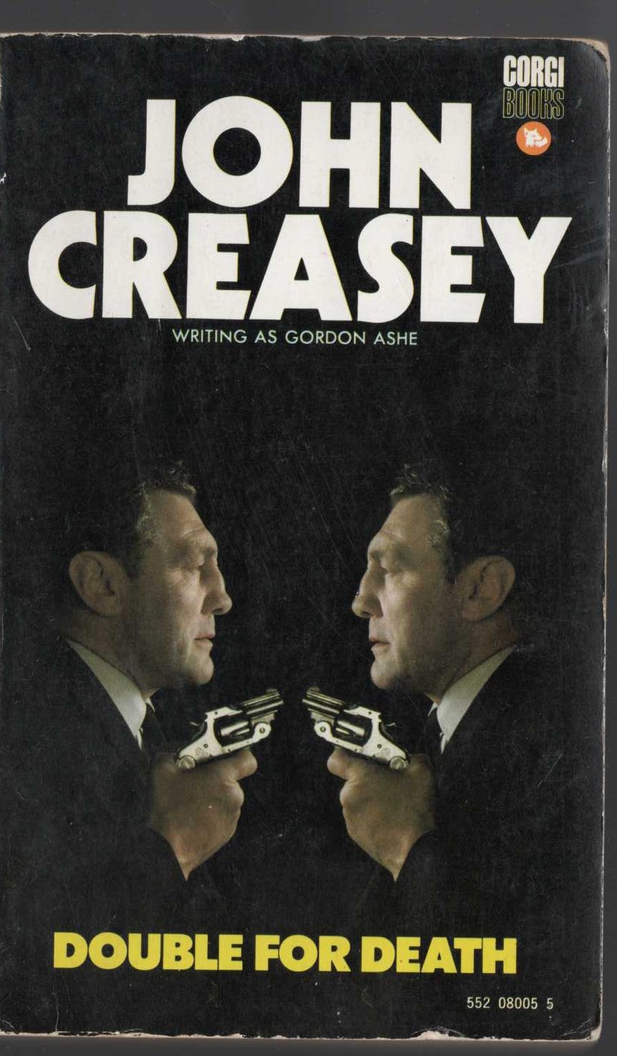 Gordon Ashe  DOUBLE FOR DEATH front book cover image
