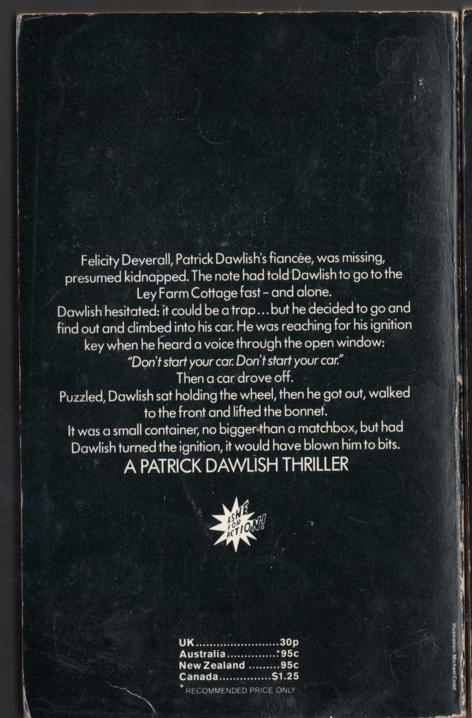 Gordon Ashe  MURDER MOST FOUL magnified rear book cover image