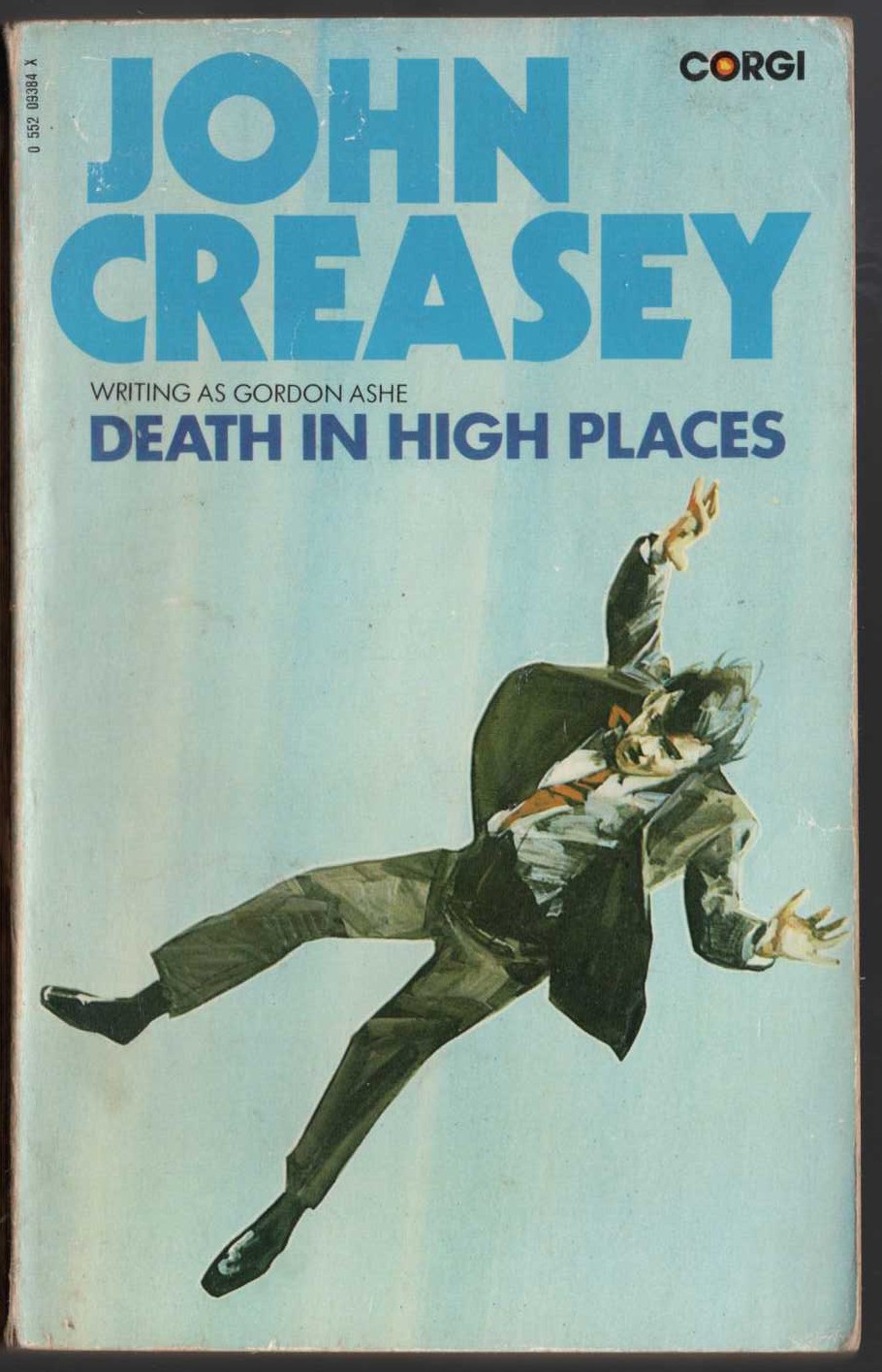 Gordon Ashe  DEATH IN HIGH PLACES front book cover image