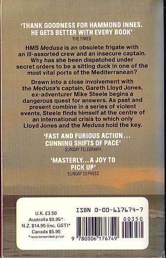 Michael Halliday  GUILT OF INNOCENCE magnified rear book cover image