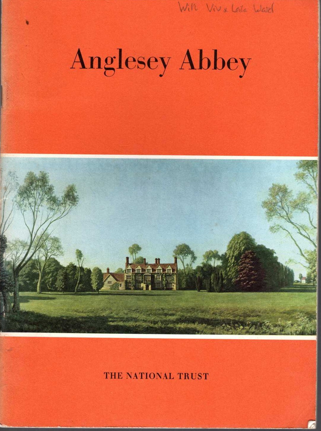 \ ANGLESEY ABBEY by Robin Fedden front book cover image
