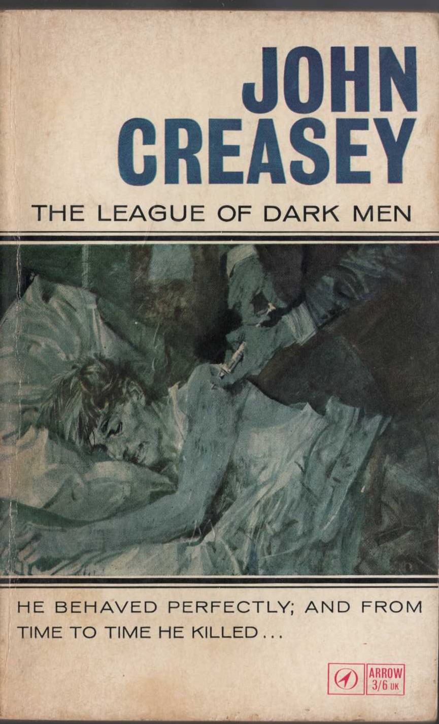 John Creasey  THE LEAGUE OF DARK MEN front book cover image