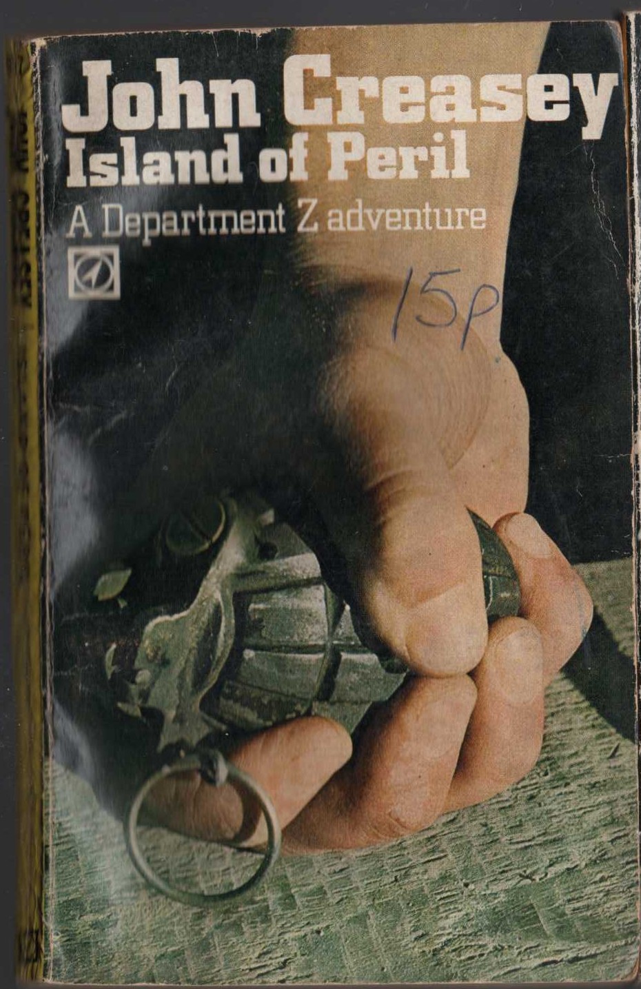 John Creasey  ISLAND OF PERIL (Department Z) front book cover image
