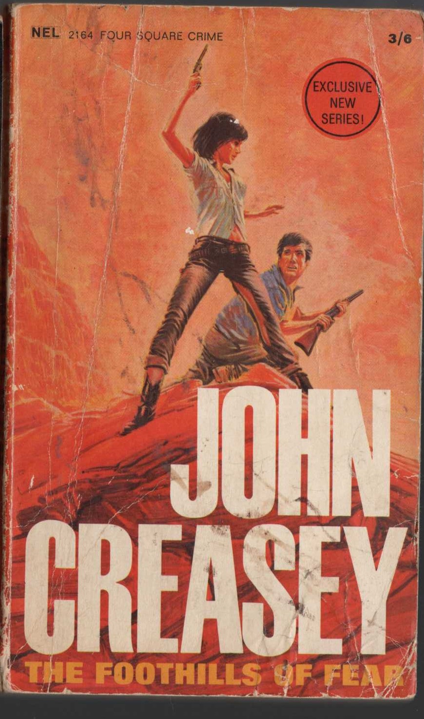 John Creasey  THE FOOTHILLS OF FEAR front book cover image