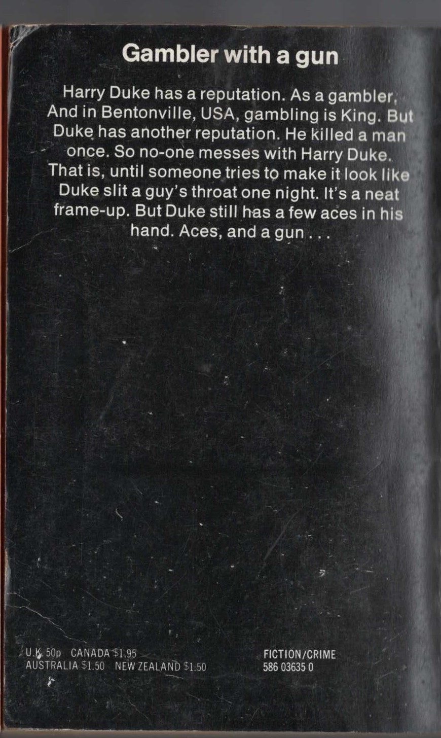 James Hadley Chase  JUST THE WAY IT IS magnified rear book cover image