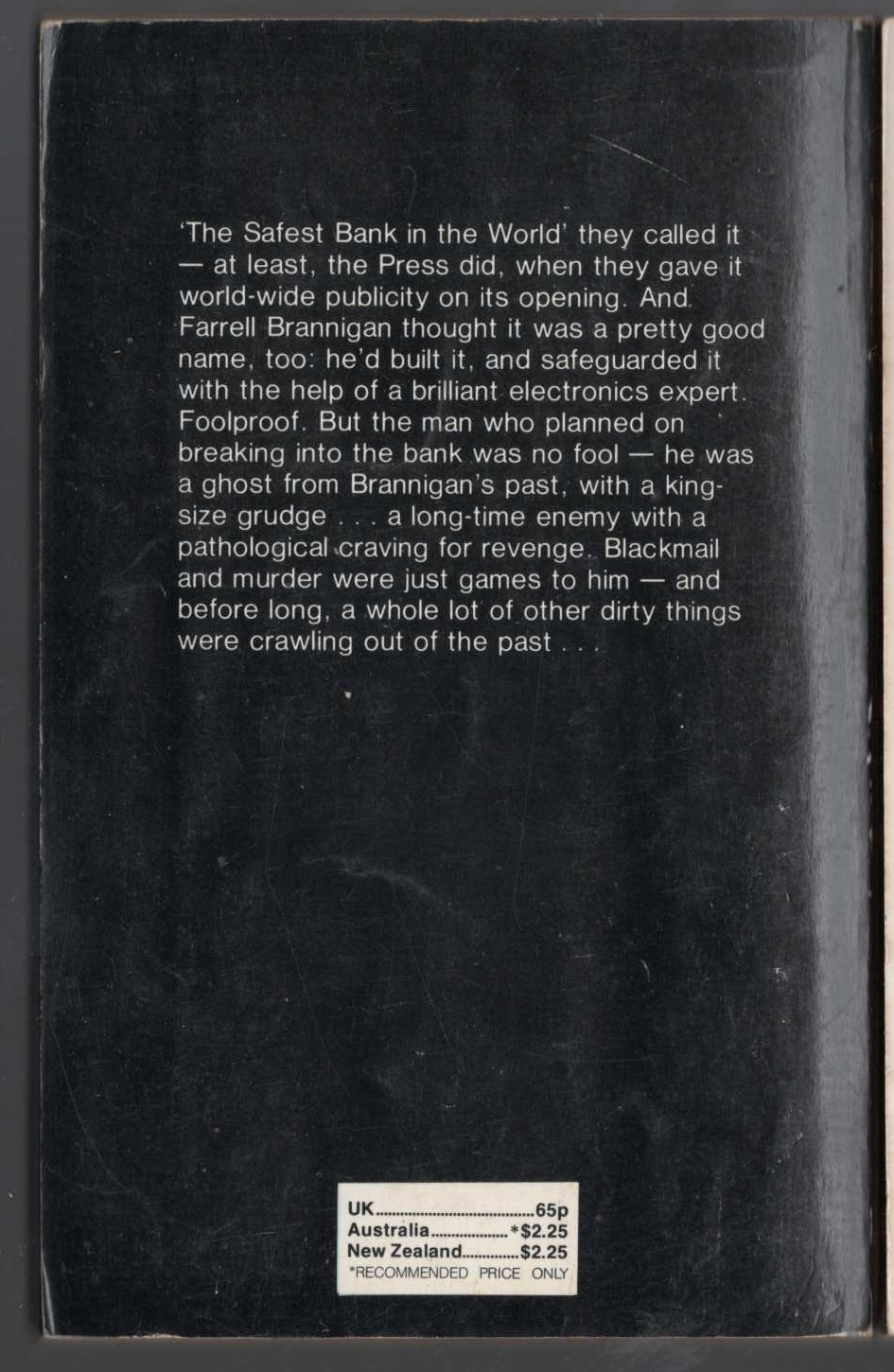 James Hadley Chase  MY LAUGH COMES LAST magnified rear book cover image