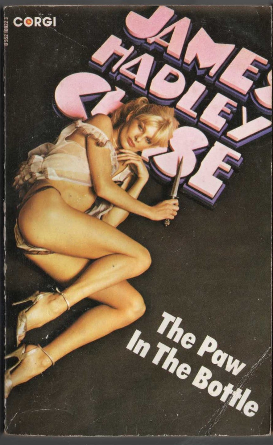 James Hadley Chase  THE PAW IN THE BOTTLE front book cover image