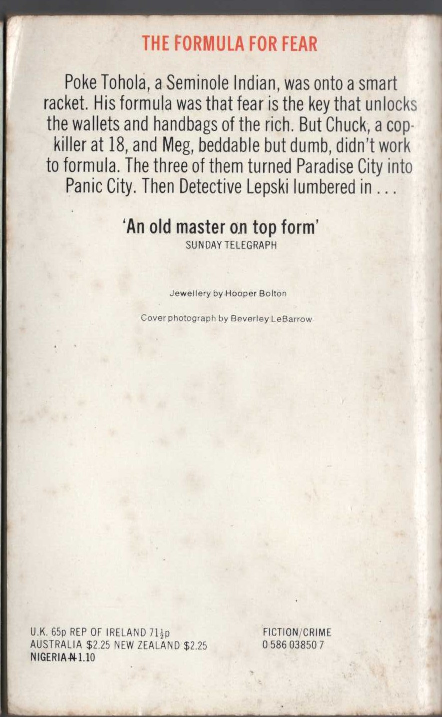 James Hadley Chase  WANT TO STAY ALIVE? magnified rear book cover image