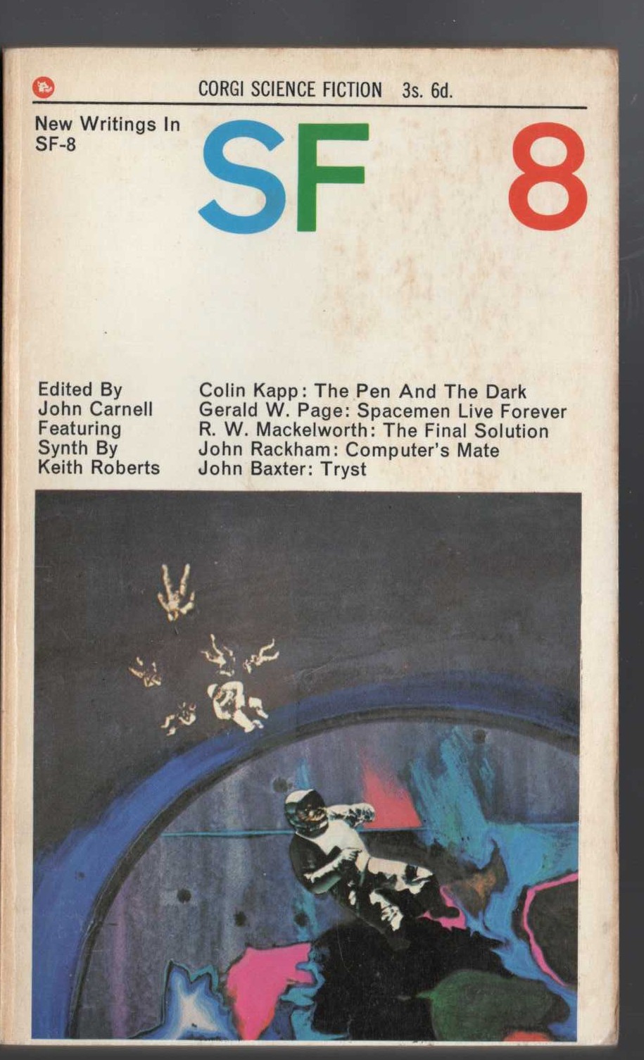 John Carnell (edits) NEW WRITINGS IN SF-8 front book cover image