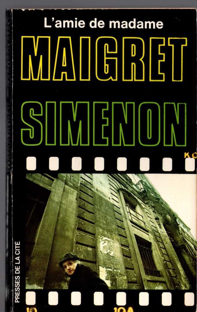 Georges Simenon  L'AMIE DE MADAME MAIGRET front book cover image