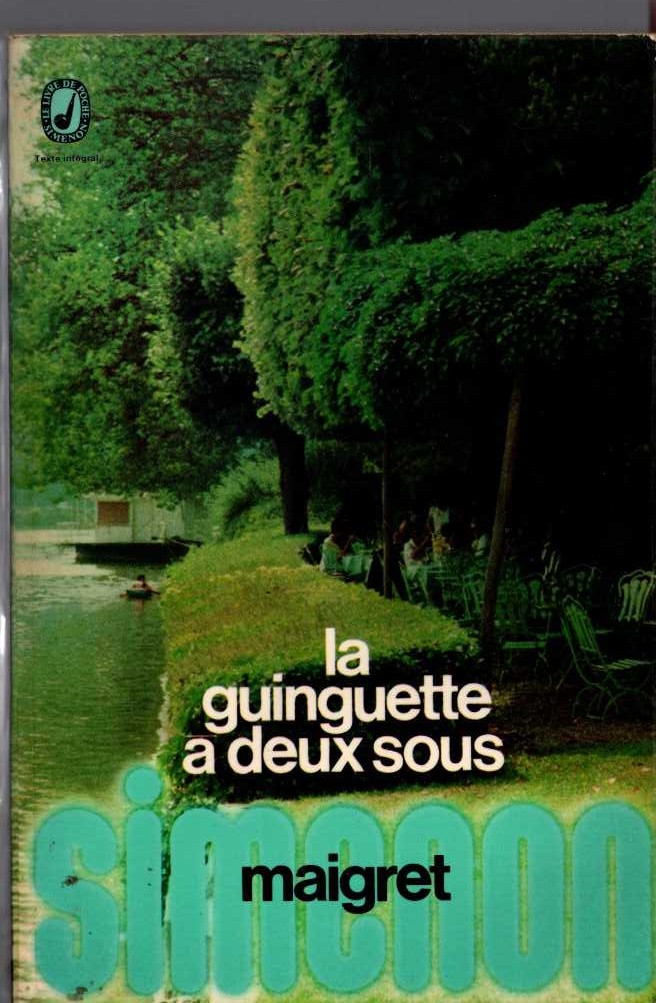 Georges Simenon  LA GUINGUETTE A DEUX SOUS front book cover image