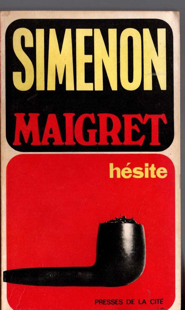 Georges Simenon  MAIGRET HESITE front book cover image
