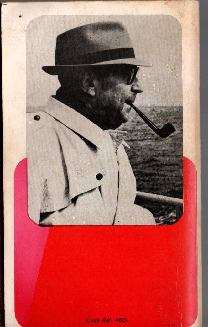 Georges Simenon  MAIGRET HESITE magnified rear book cover image