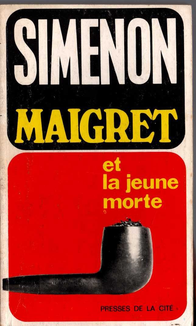 Georges Simenon  MAIGRET ET LA JEUNE MORTE front book cover image