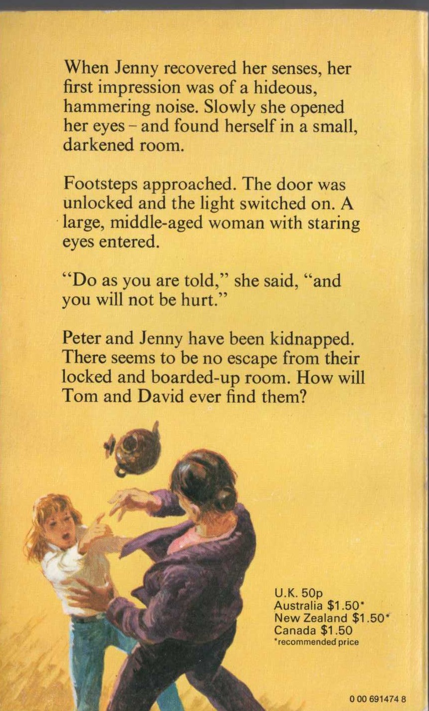 Malcolm Saville  WHERE'S MY GIRL? magnified rear book cover image