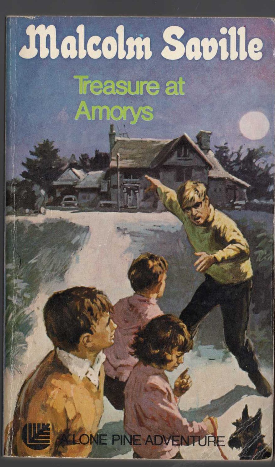 Malcolm Saville  TREASURE AT AMORYS front book cover image