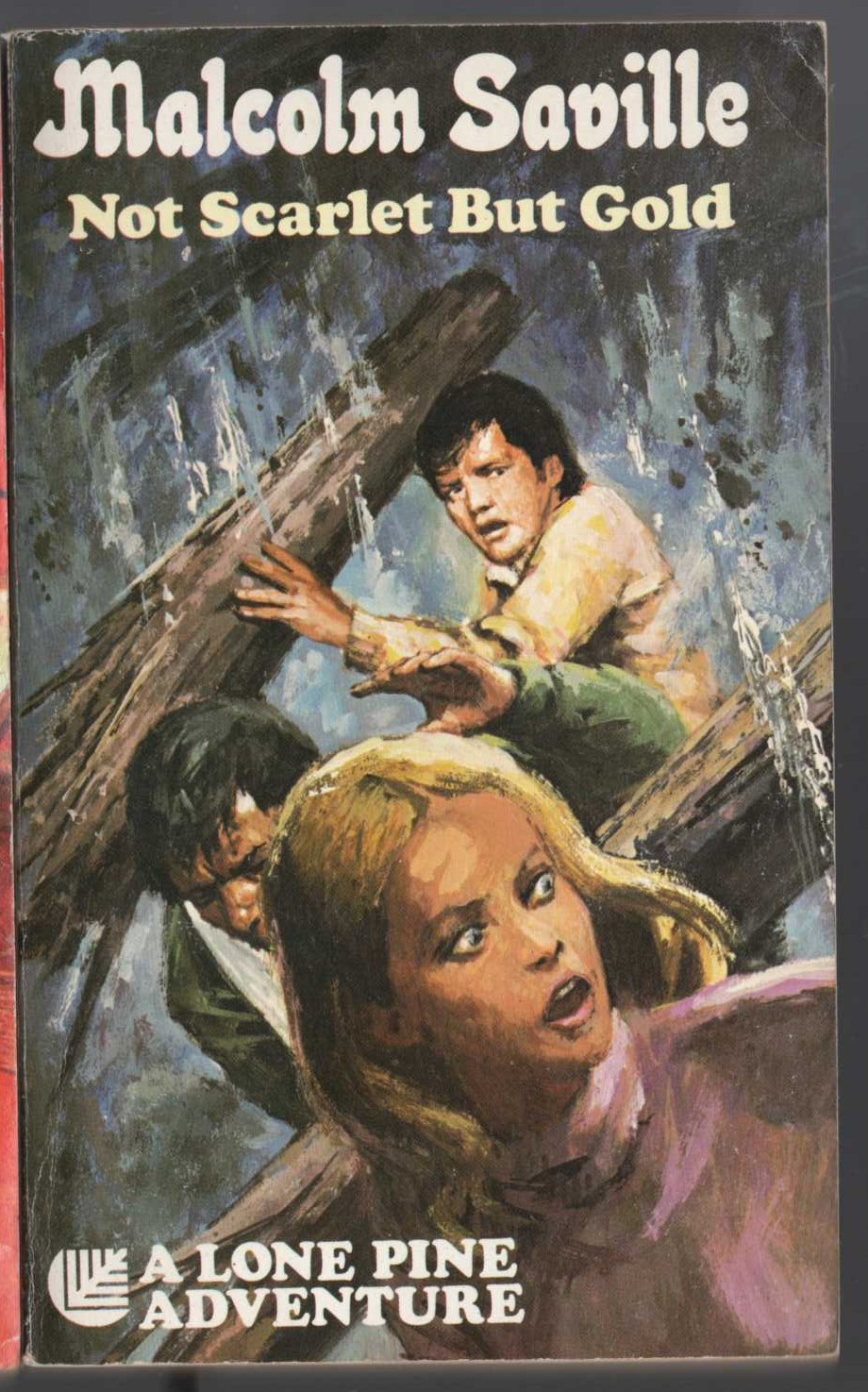 Malcolm Saville  NOT SCARLET BUT GOLD front book cover image