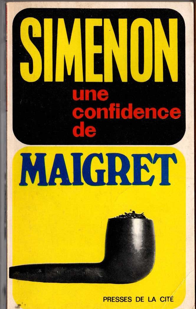 Georges Simenon  UNE CONFIDENCE DE MAIGRET front book cover image