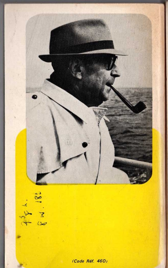 Georges Simenon  UNE CONFIDENCE DE MAIGRET magnified rear book cover image