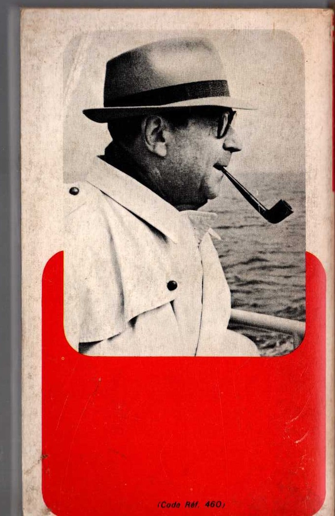 Georges Simenon  LA FOLLE DE MAIGRET magnified rear book cover image