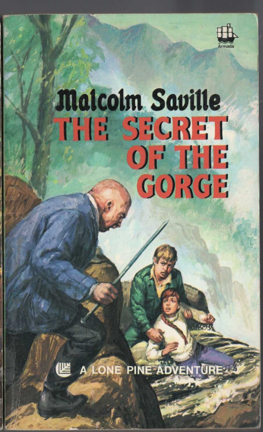 Malcolm Saville  THE SECRET OF THE GORGE front book cover image