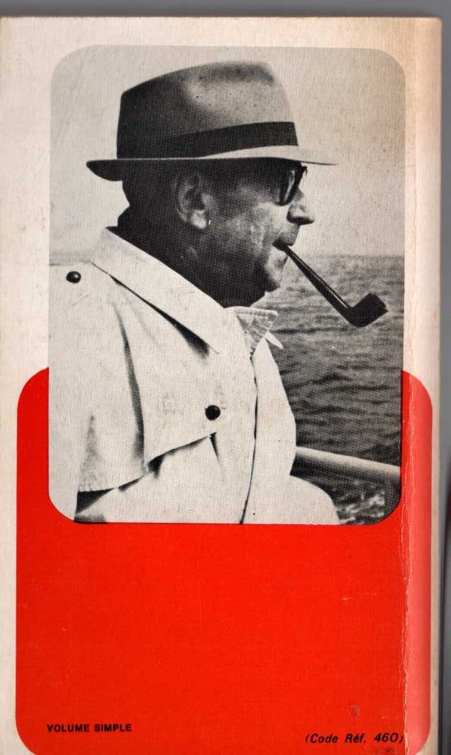 Georges Simenon  MAIGRET ET LA GRANDE PERCHE magnified rear book cover image