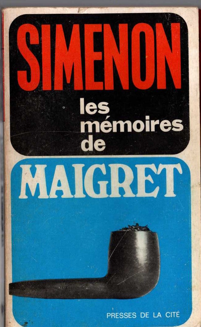 Georges Simenon  LES MEMOIRES DE MAIGRET front book cover image