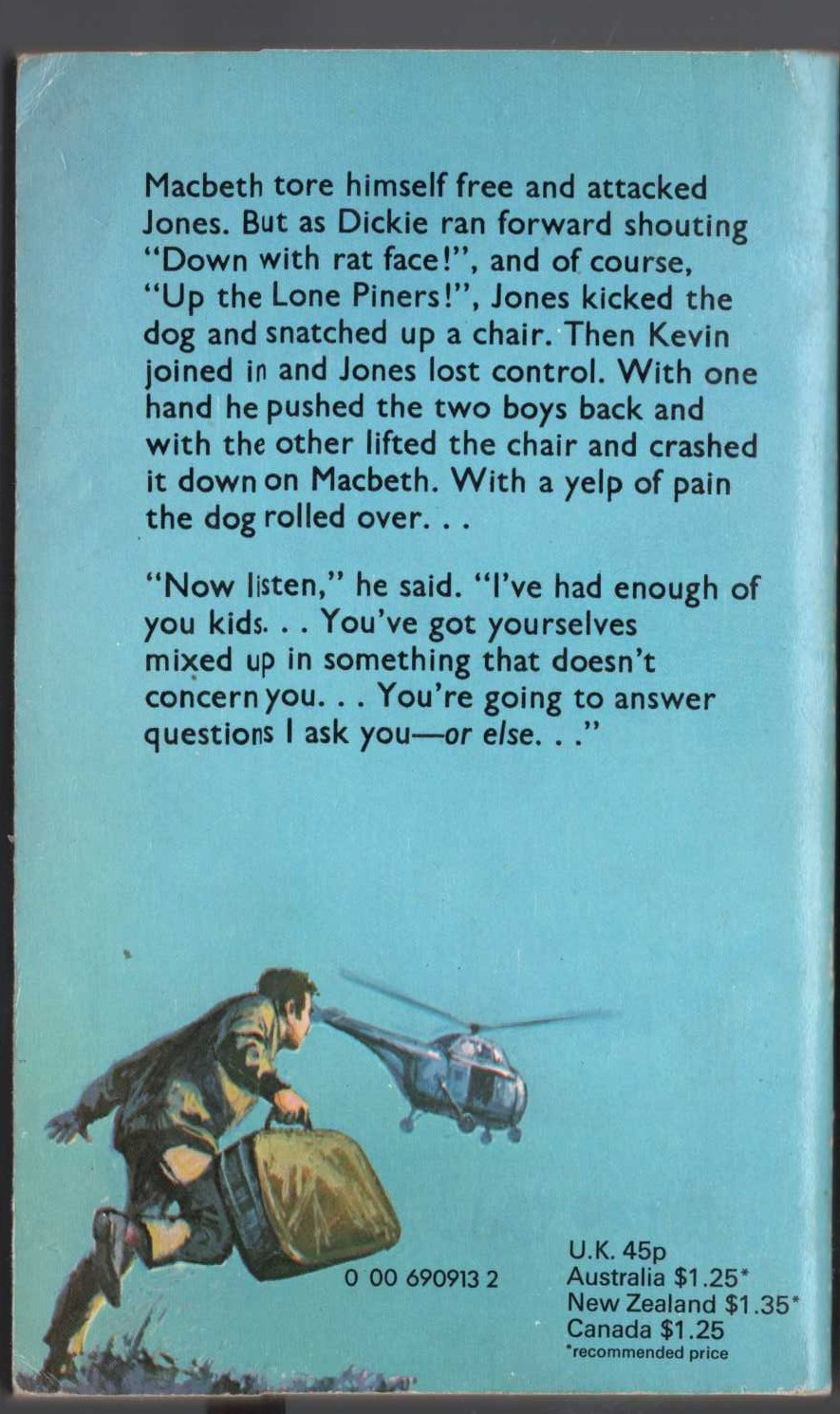 Malcolm Saville  STRANGERS AT WITCHEND magnified rear book cover image