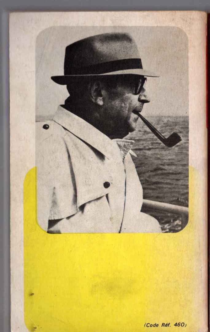 Georges Simenon  LA PIPE DE MAIGRET magnified rear book cover image