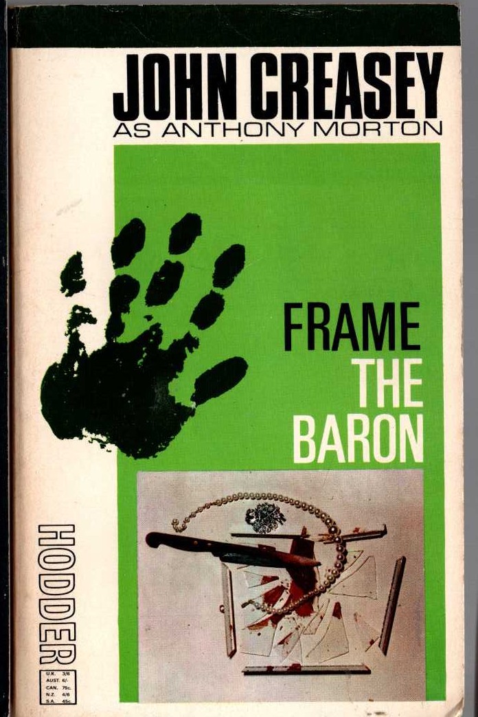Anthony Morton  FRAME THE BARON front book cover image