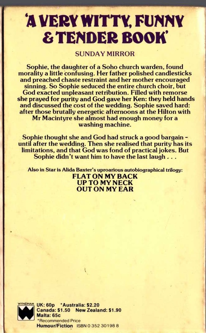 Alida Baxter  DON'T HANG UP, SOPHIE - IT'S GOD magnified rear book cover image