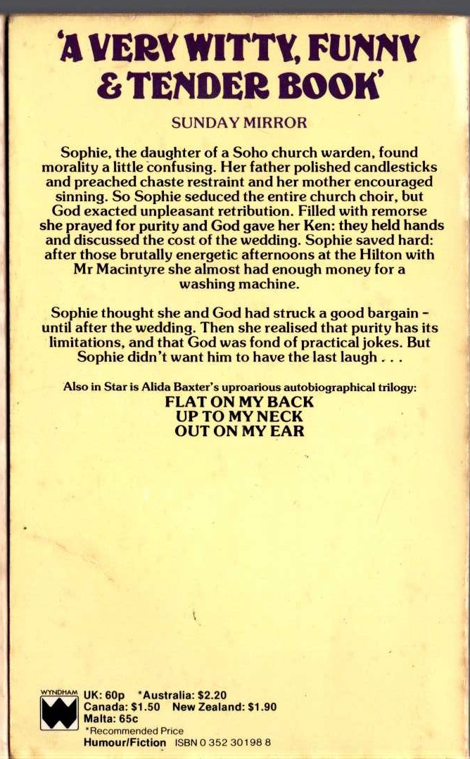 Alida Baxter  DON'T HANG UP, SOPHIE - IT'S GOD magnified rear book cover image