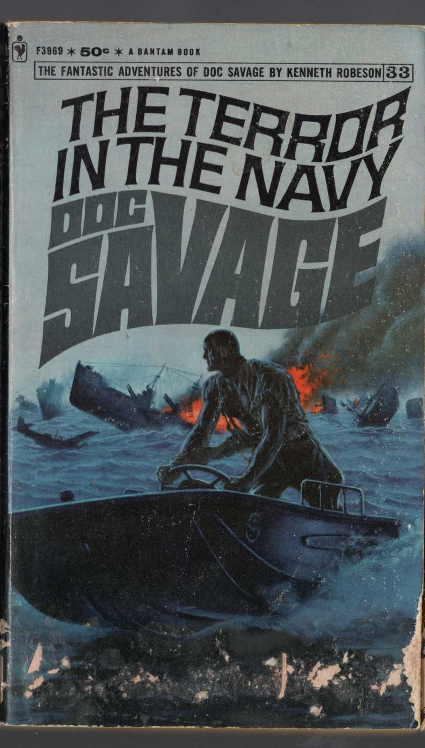 Kenneth Robeson  DOC SAVAGE: THE TERROR IN THE NAVY front book cover image