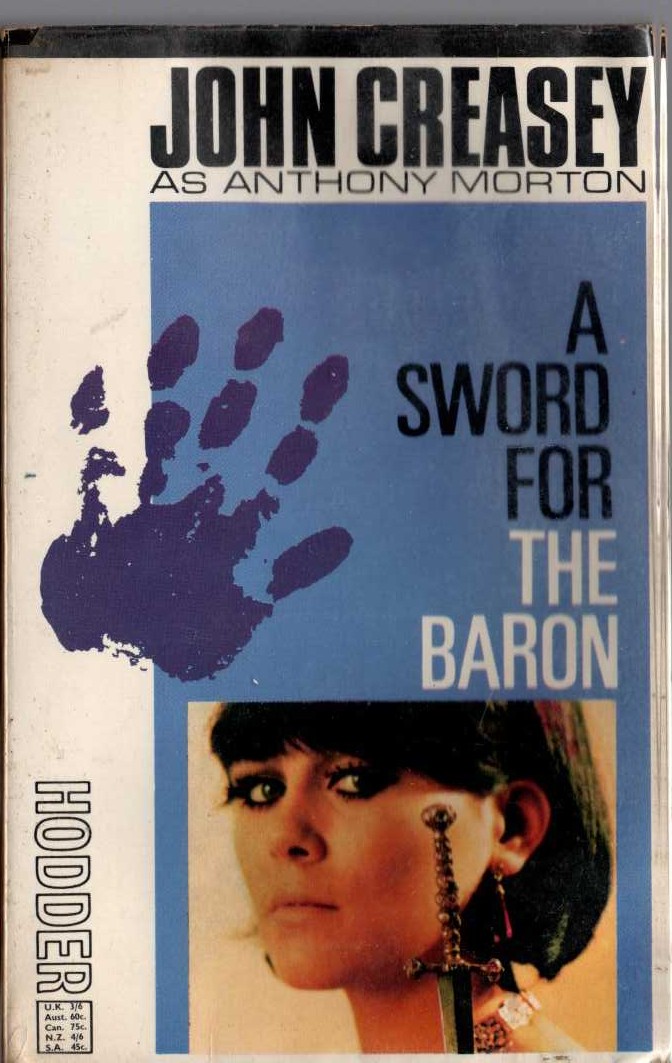 Anthony Morton  A SWORD THE THE BARON front book cover image