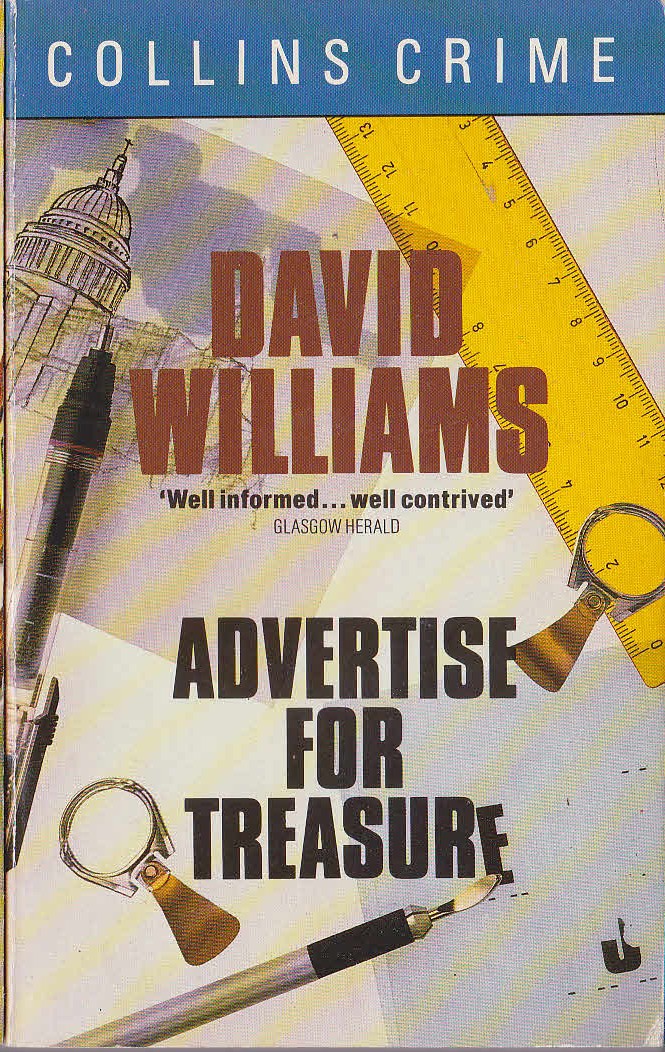David Williams  ADVERTISE FOR TREASURE front book cover image