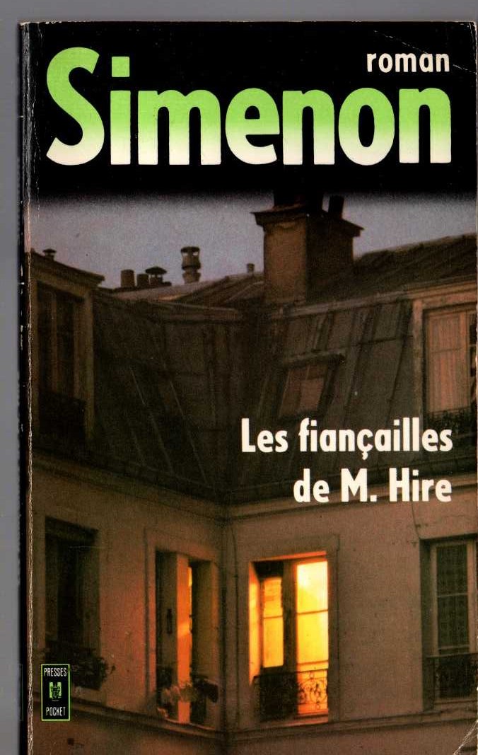 Georges Simenon  LES FAINCAILLES DE M.HIRE front book cover image