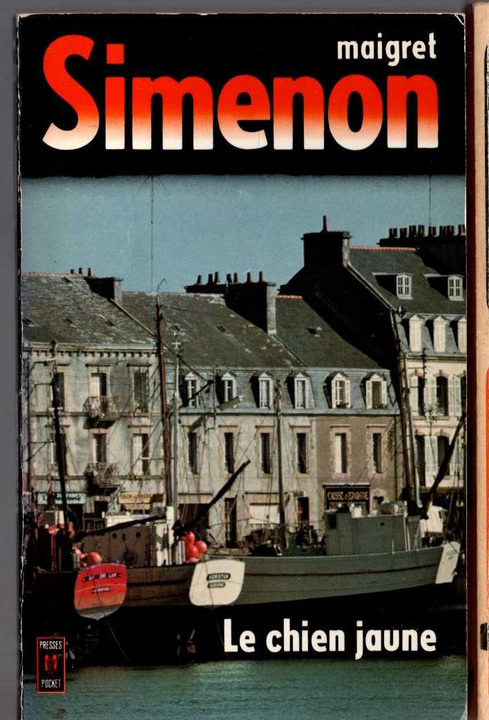Georges Simenon  LE CHIEN JAUNE (MAIGRET) front book cover image
