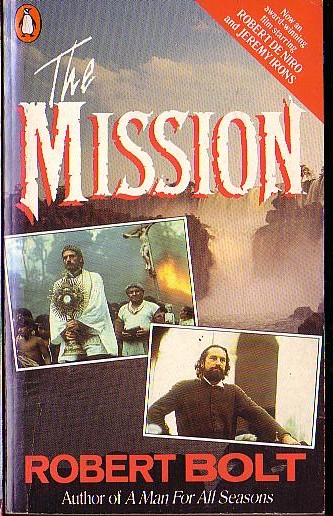 Robert Bolt  THE MISSION (Robert De Niro, Jeremy Irons) front book cover image