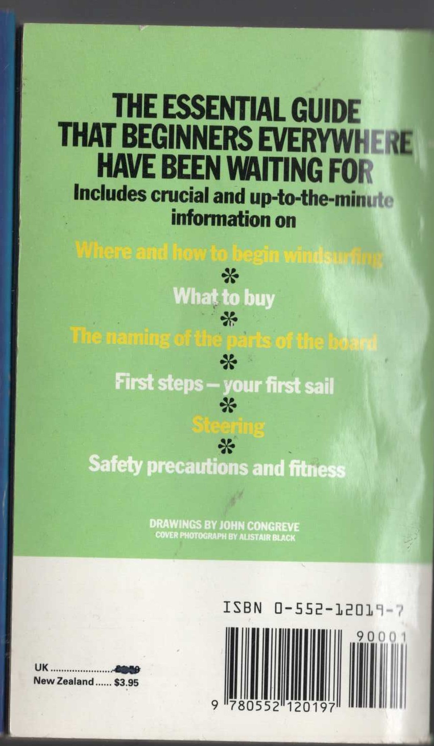 Dan Morgan  BEGINNING WINDSURFING magnified rear book cover image