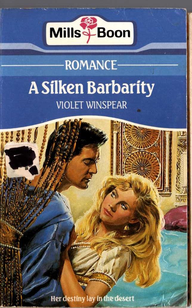 Violet Winspear  A SILKEN OF BARBARITY front book cover image