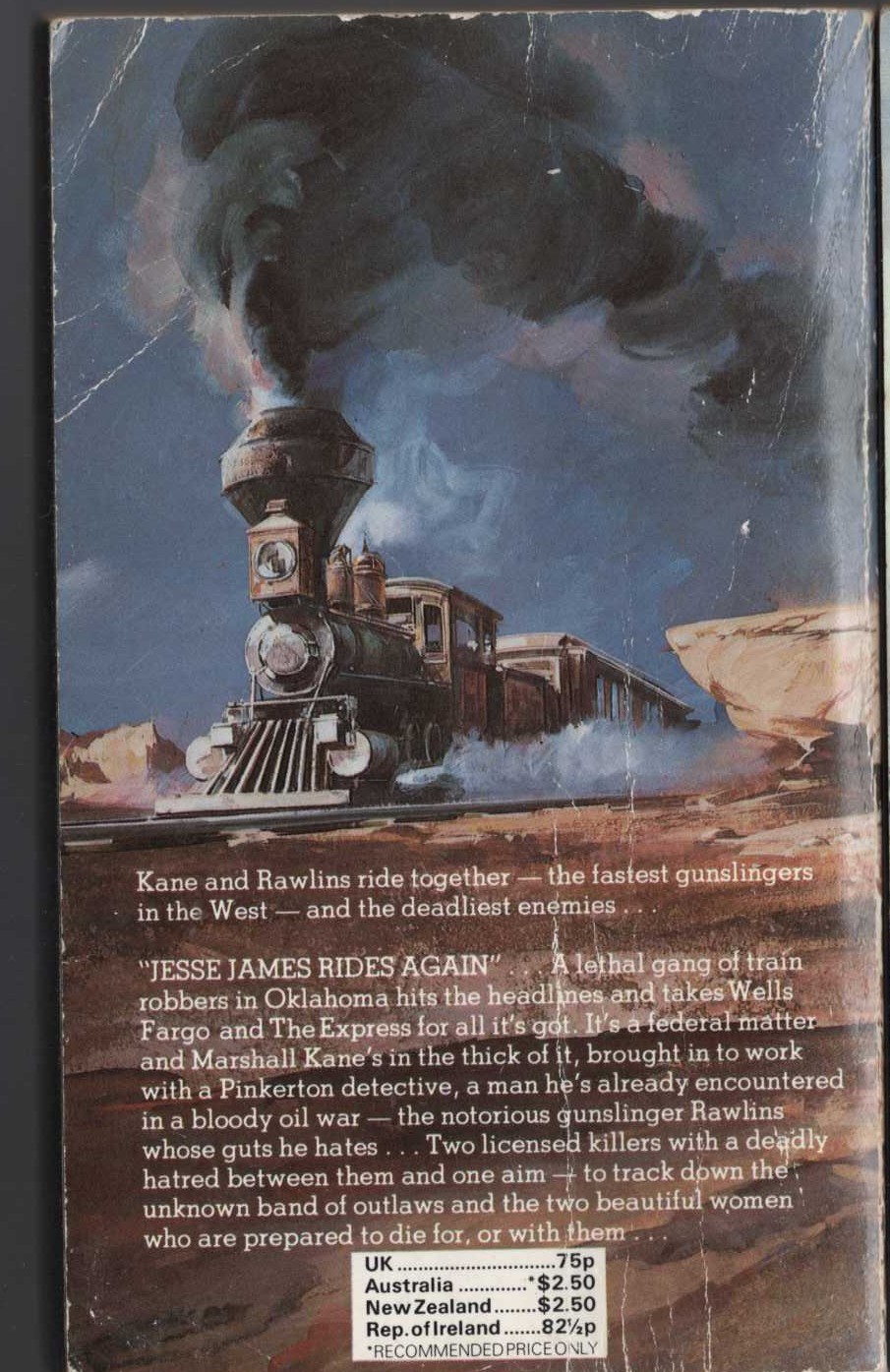 Louis Masterson  KILLER KANE magnified rear book cover image