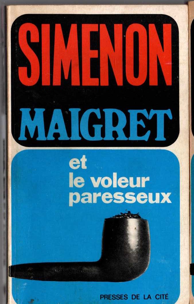 Georges Simenon  MAIGRET ET LE VOLEUR PARESSEUX front book cover image