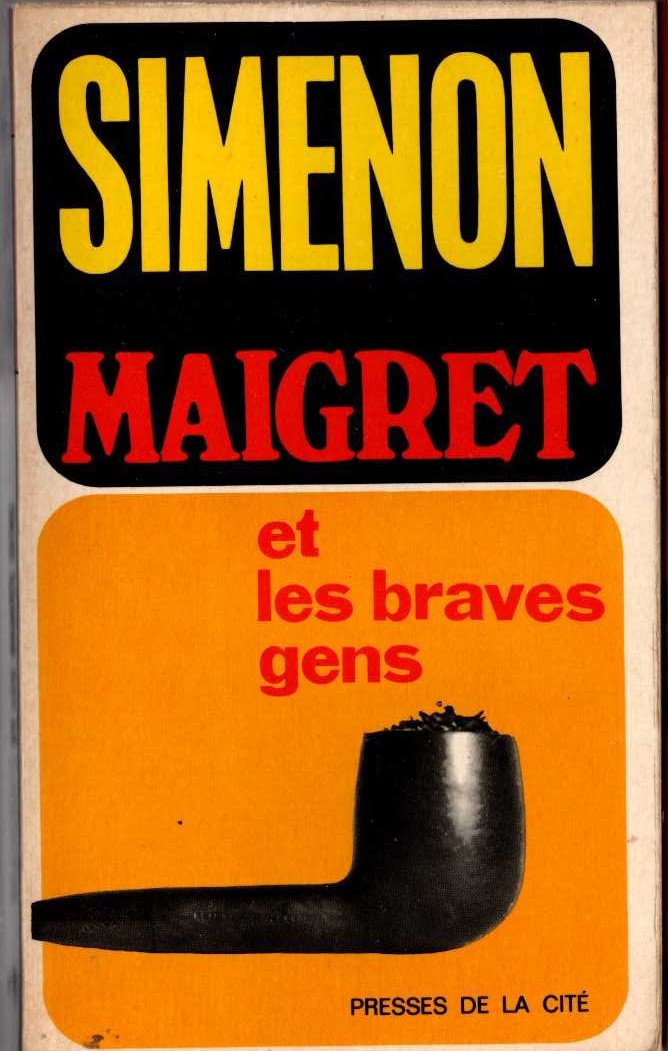 Georges Simenon  MAIGRET ET LES BRAVES GENS front book cover image