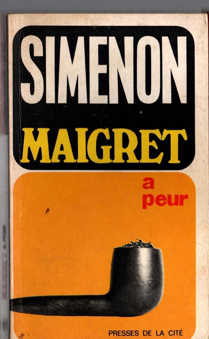 Georges Simenon  MAIGRET A PEUR front book cover image